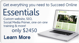Get everything you need to Succeed Online. Essentials - custom website, SEO, social media primer, one-on-one training and more. Only $1895. Learn More.