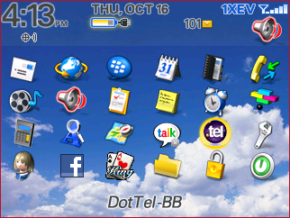 Blackberry Dashboard with .TEL