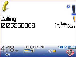Blackberry Calling from .TEL Screen