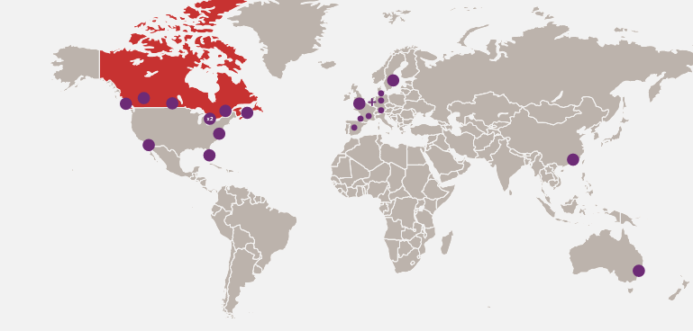 Global Anycast map