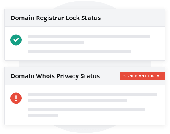 Domain scan results example