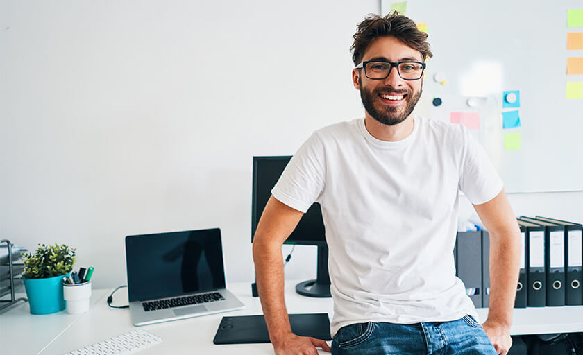 Man excited to start fre cybersecurity training