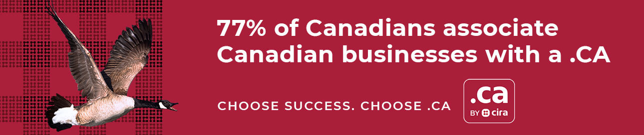 77% of Canadians associate Canadian business with a .CA