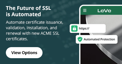 New Acme SSL certificates