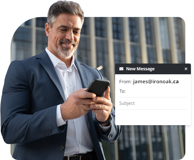 Putting his .CA domain to work