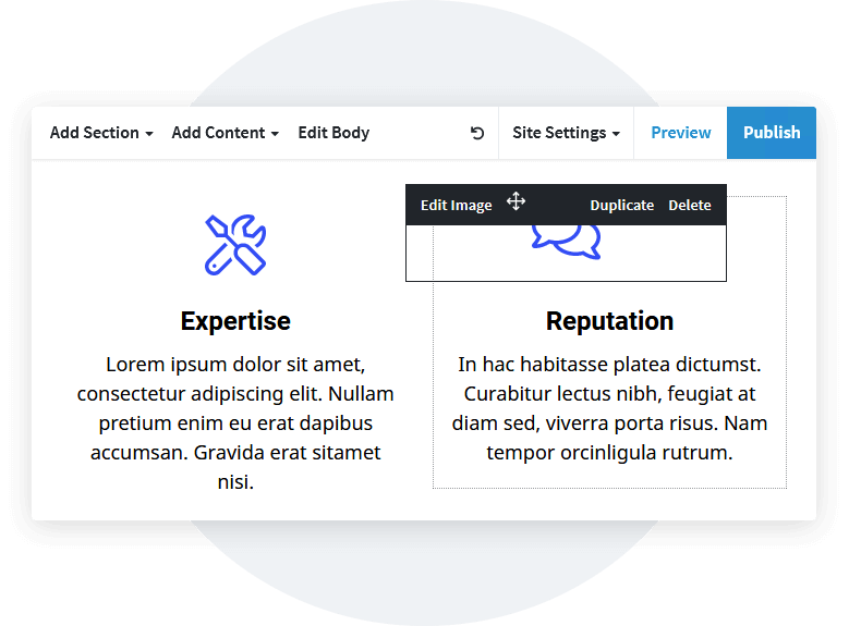 Section editor