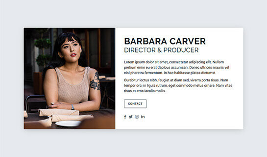 Card website template